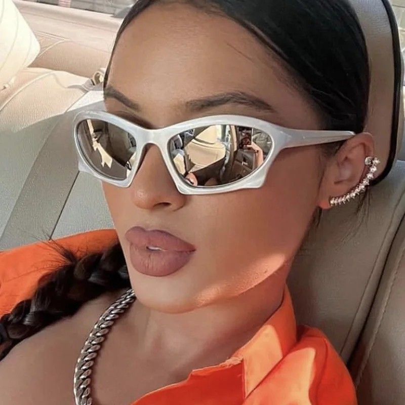 

Trendy Sport Y2K Shades Sunglasses Women 2023 Brand Designer Sun Glasses Fashion Future Technology 2000S Trending Eyewear Goggle