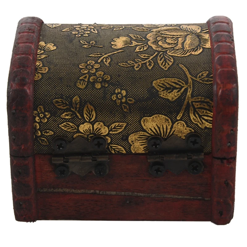 Портативный ретро-шкатулка для ювелирных изделий в античном стиле из дерева с