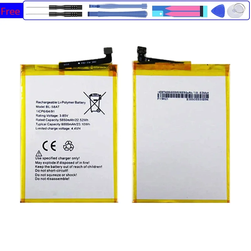 Аккумулятор мобильного телефона Tecno Lb8a BL-58AT 6000 мАч