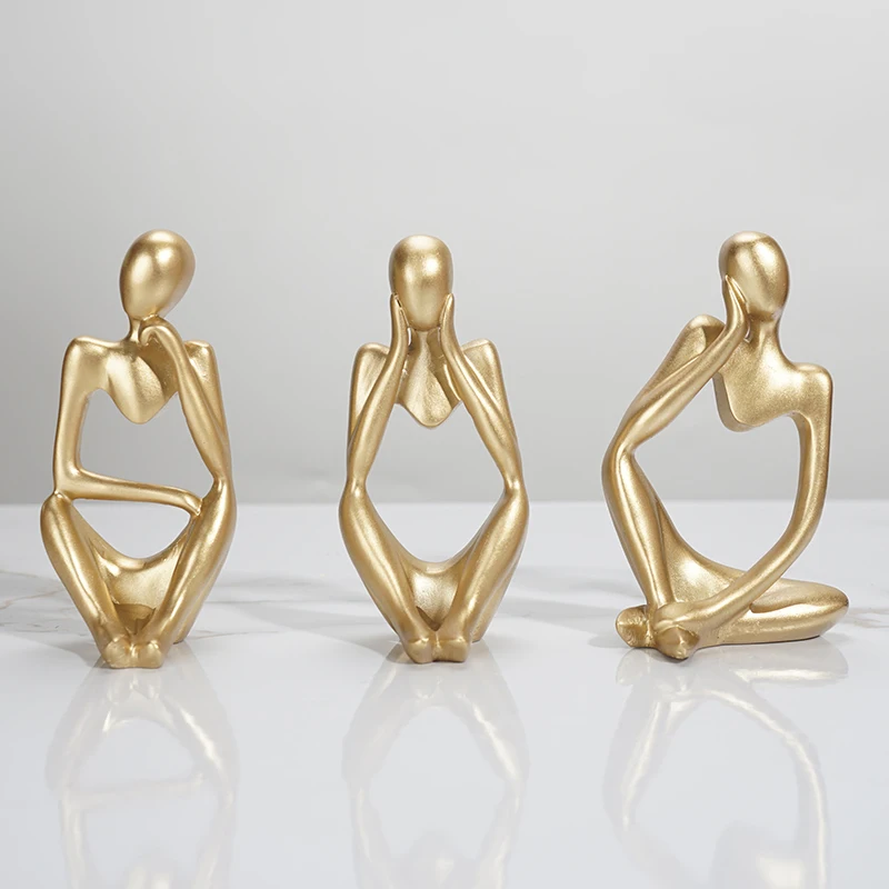 3 шт. статуи из смолы для украшения дома