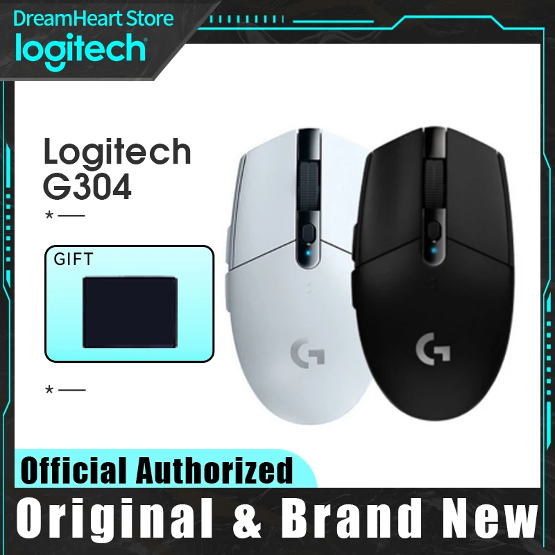 Оригинальная беспроводная игровая мышь Logitech G304 / G305 PC Gamer 12000DPI с сенсором Hero RGB Usb для ноутбука компьютера механической кнопкой on.