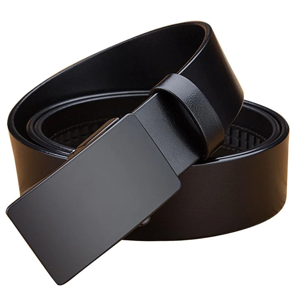 

2022 Men's New Cow Leather Luxury Automatic Belt Buckle Mens Dress Belts For Jeans Formal Casual Accessories Men