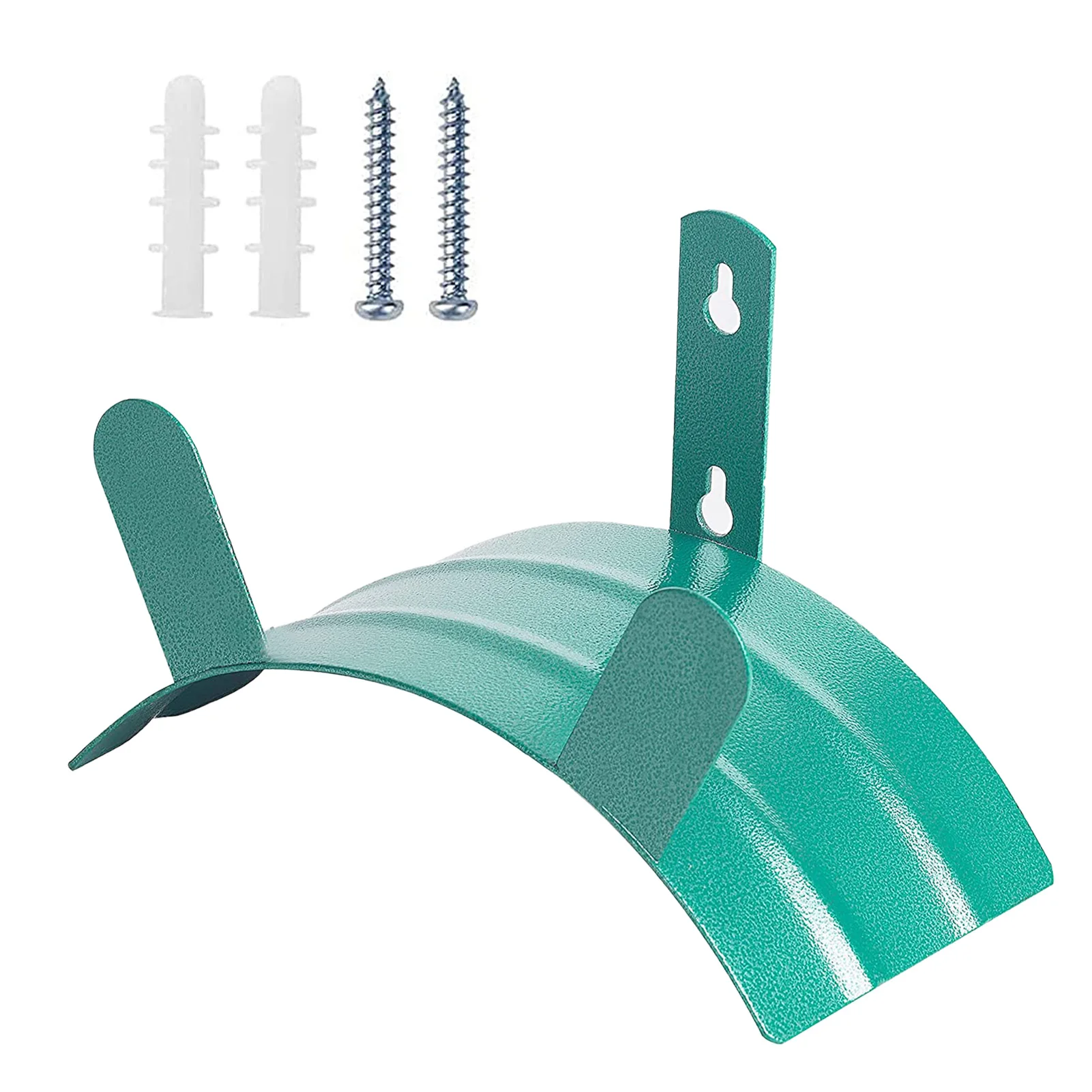 

Metal Hose Hanger Basic Wall Mount Garden Hose Butler Holds Rust Proof Wrought Iron Easily Holds 125ft 3/4'Hose Sturdy Metal