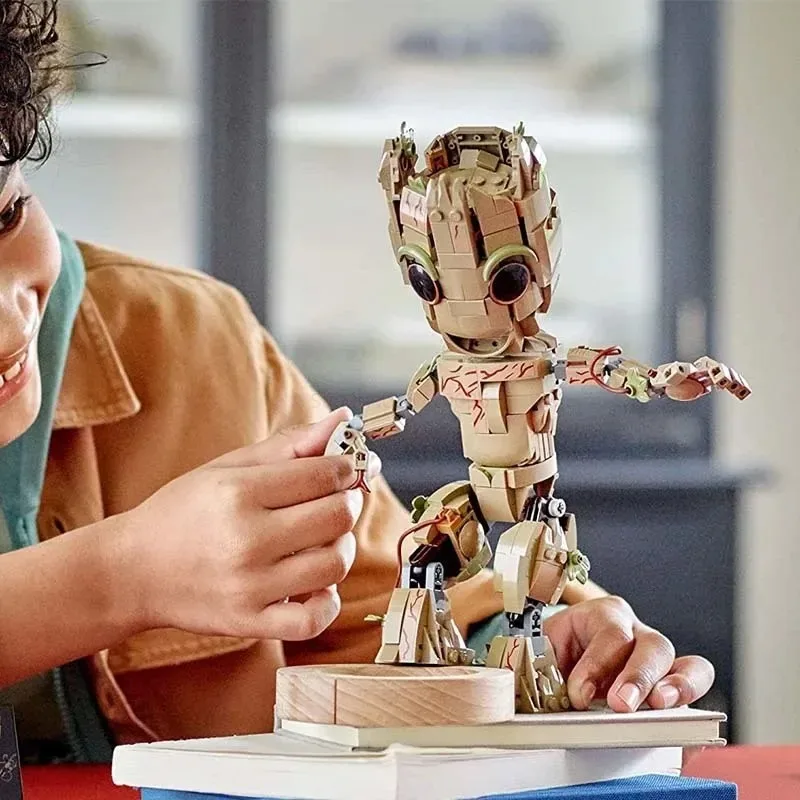 Строительные Блоки Disney Miniso Groot Superhero Совместимые С Lego 476 Предметов Набор Игрушек