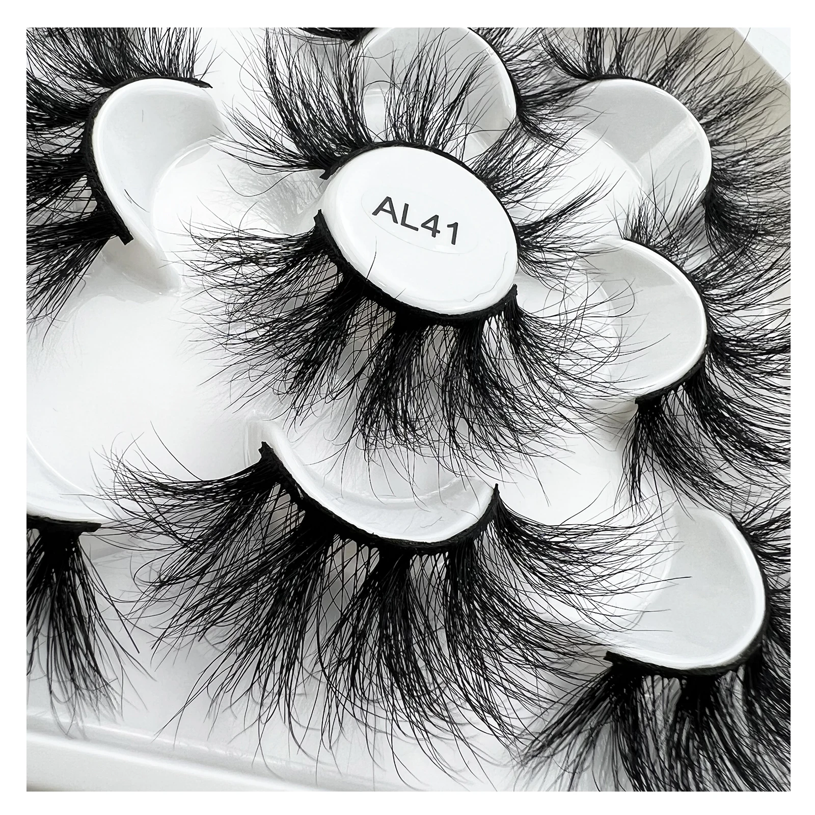 

Wholesale Dramatic Fluffy Soft 5D Effect Mink Lash Individual False Eyelashes Makeup Tools Free Shipping Handmade Beauty Fox Eye