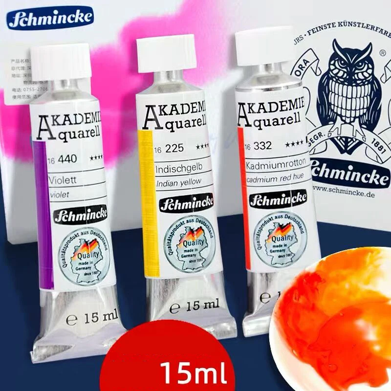 

Немецкий Schmincke Акварельная краска tube15ml художественная живопись акварель товары для рукоделия