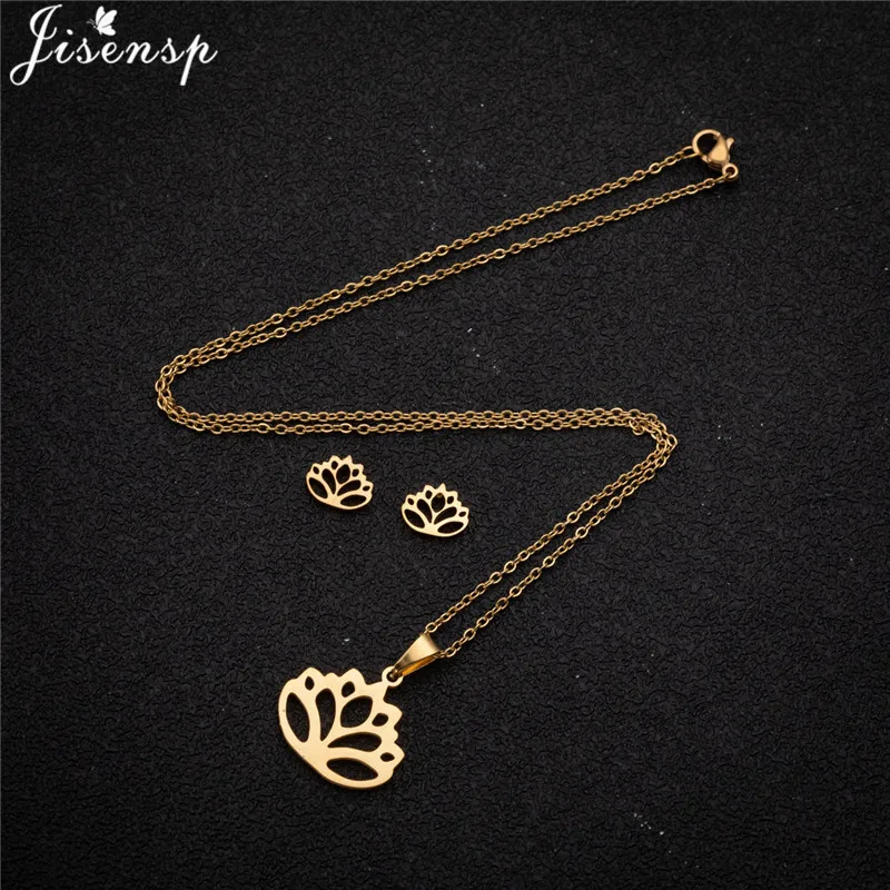 Комплект из колье и серёг нержавеющей стали |