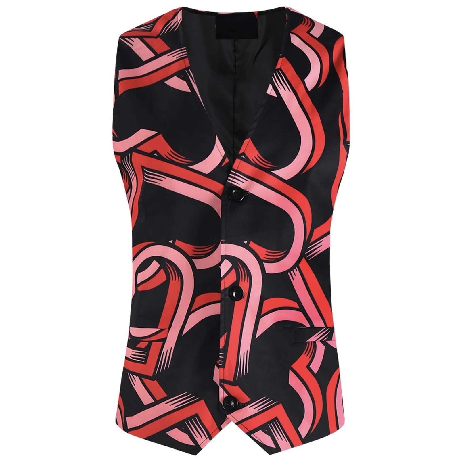 

Мужская мода на День святого Валентина, повседневная цифровая 3d-модель, V-образный вырез, пуговицы, карманы, пальто без рукавов, костюм, жилет...