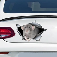 dumbo rat car decal dumbo rat magnet gray dumbo rat car sticker pet decal