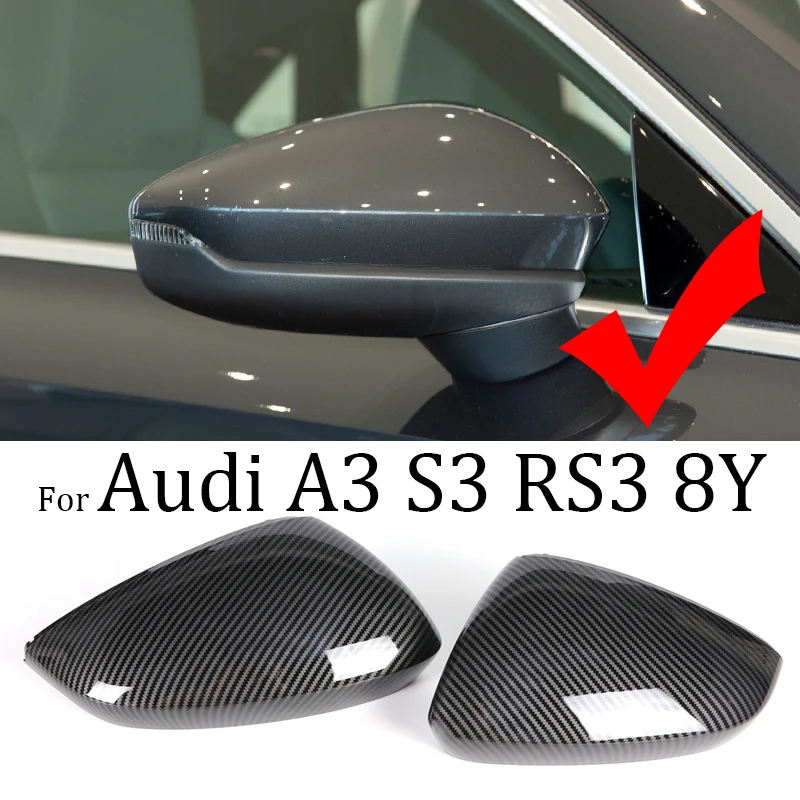 

Чехлы для автомобильных зеркал заднего вида для Audi A3 S3 RS3 8Y RS 3 2021-2024
