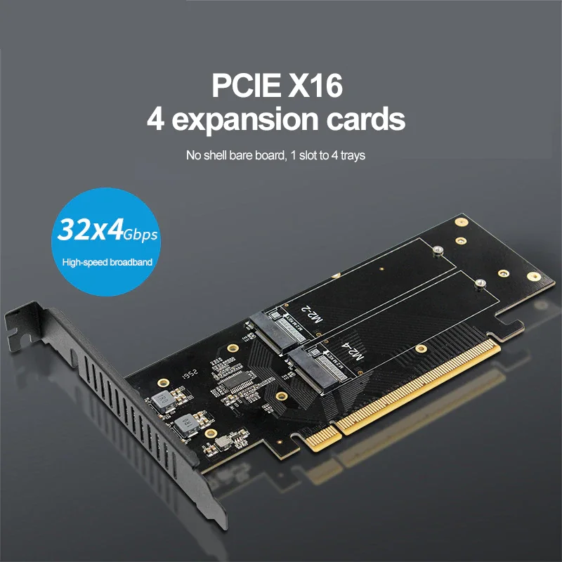 

Pcie X16 влюбленные-Schijf маркировочные карты M.2 X16 Om 4X Nvme PCIE3.0 GEN3 X16 Om 4 * Nvme Raid карты Pci-E Vroc Raid Hyper M.2