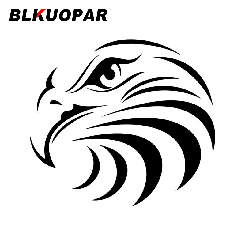 

Интересные автомобильные наклейки с лицом орла BLKUOPAR, Стикеры для скейтборда, компьютера, зеркала заднего вида, Солнцезащитная наклейка на л...