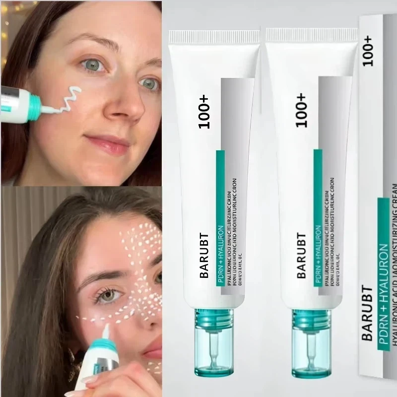 Фото Крем для лица PDRN Hyaluron: лифтинг, упругость, сияние кожи, глубокое увлажнение, нежное питание. Корейский увлажняющий крем для лица. №1