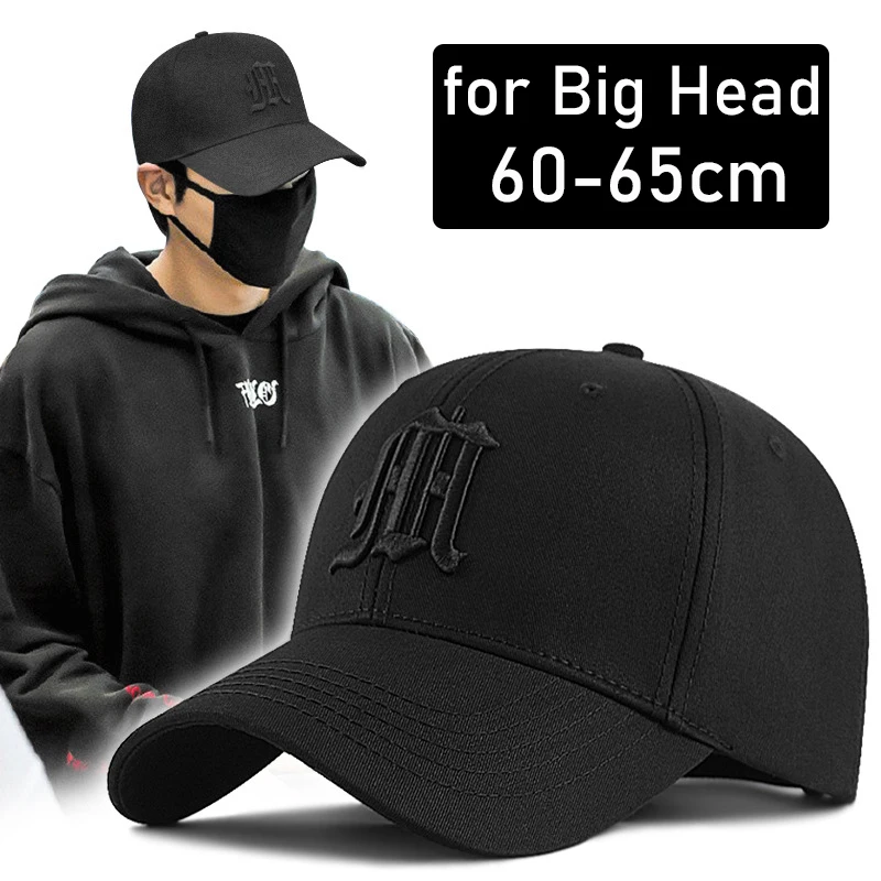 60-65ซม.ปักขนาดใหญ่ Plus Fear ขนาดหัวหมวกหมวกใหม่ของ Trucker ผู้ชายผู้หญิงพ่อสะโพก hop เบสบอล Snapback หมวก Era พระเ...