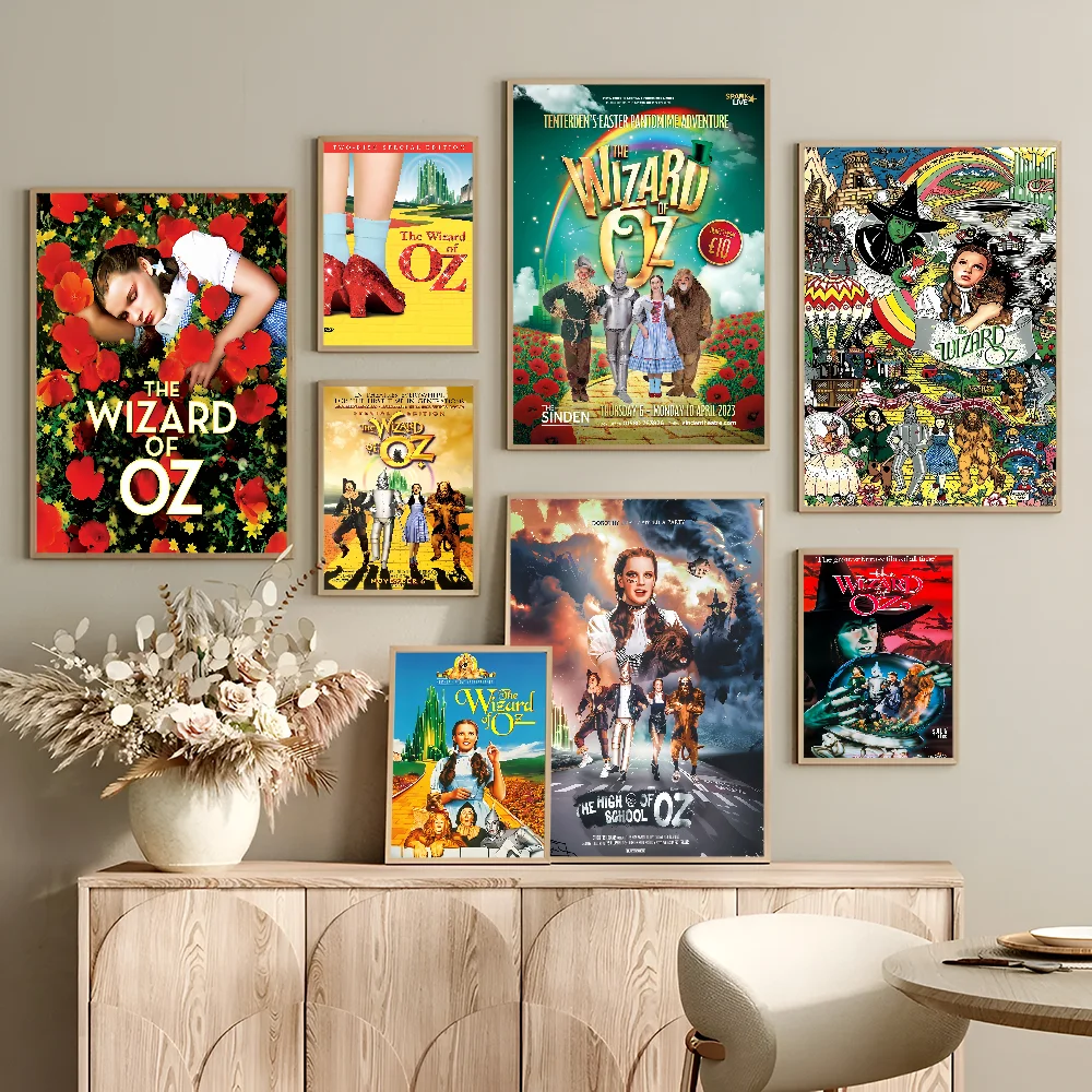 The W-Wizard Of O-Oz Self-adhesive Art Poster Whitepaper Prints Posters Artwork Home Decor