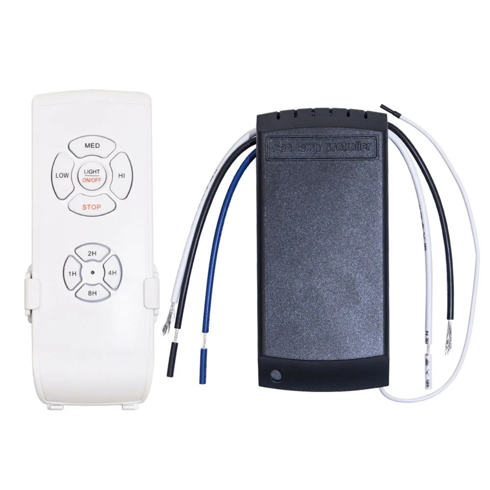 

Универсальная лампа для потолочного вентилятора, ресивер с дистанционным управлением, таймер, беспроводные переключатели дистанционного управления, 110 В/120 В, 55 Вт, поставка Smarts