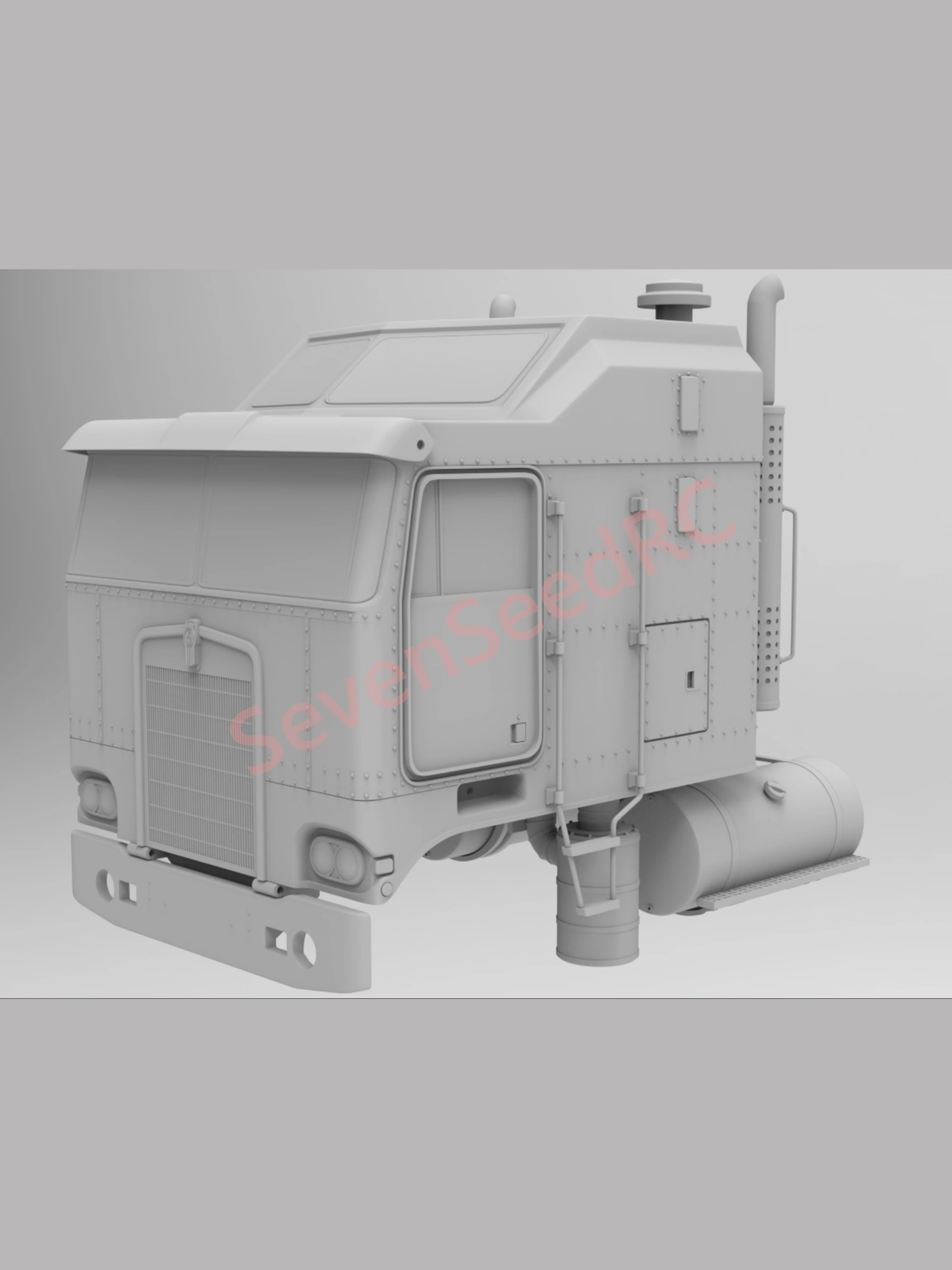 Фото Комплект грузовой кабины с 3D принтом Kenworth K100 Tamiya Fmx, статическая точечная модель JDM Lesu Lxy Scaleclub №3