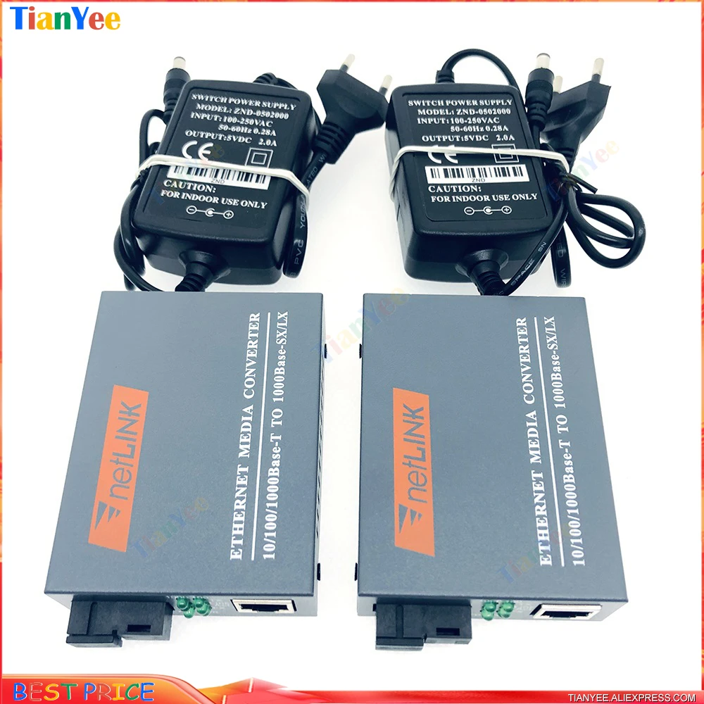 X1pair GE HTB-GS-03 гигабитный волоконный медиа-конвертер 1000 Мбит/с 10/100