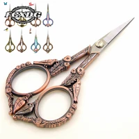 2021 new sharp stainless steel professional sewing scissors for fabric european vintage paper scissors sewing thread scissors