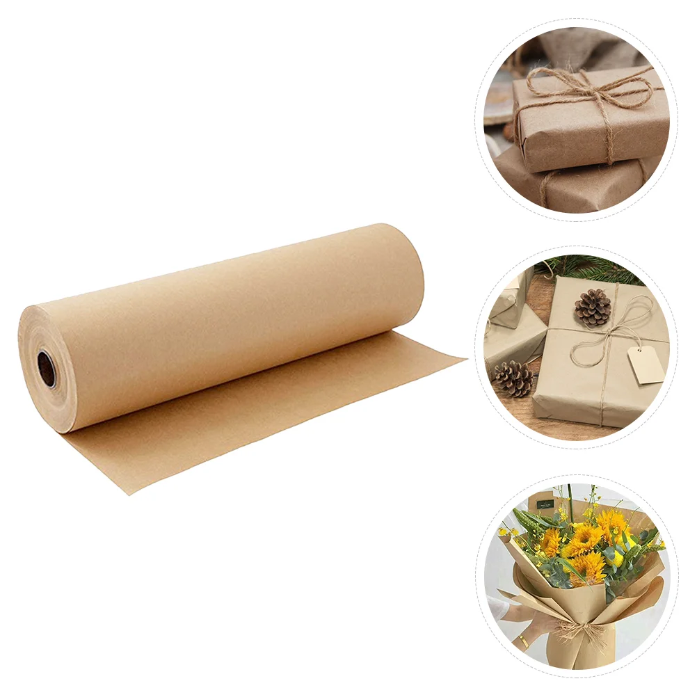 

1 Roll Floral Wrapping Paper Premium Wrapping Kraft Paper Gift Wrapping Paper Gift Package Paper