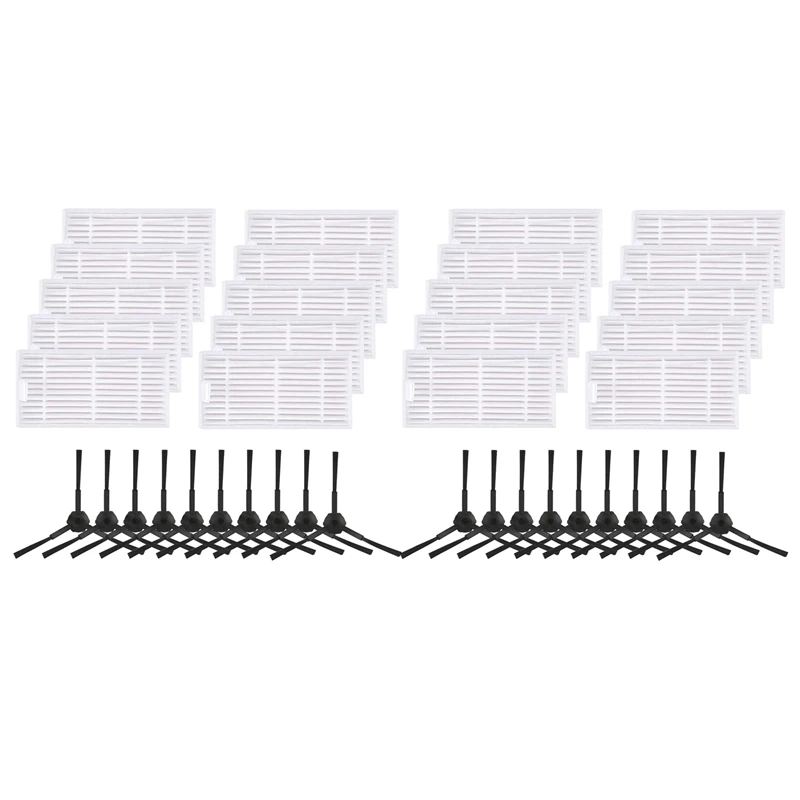

40 Pack Replacement Filter & Brush Accessories for Ilife V3S V3S Pro, V5, and V5S V5S Pro Robot Vacuum Highly Efficient