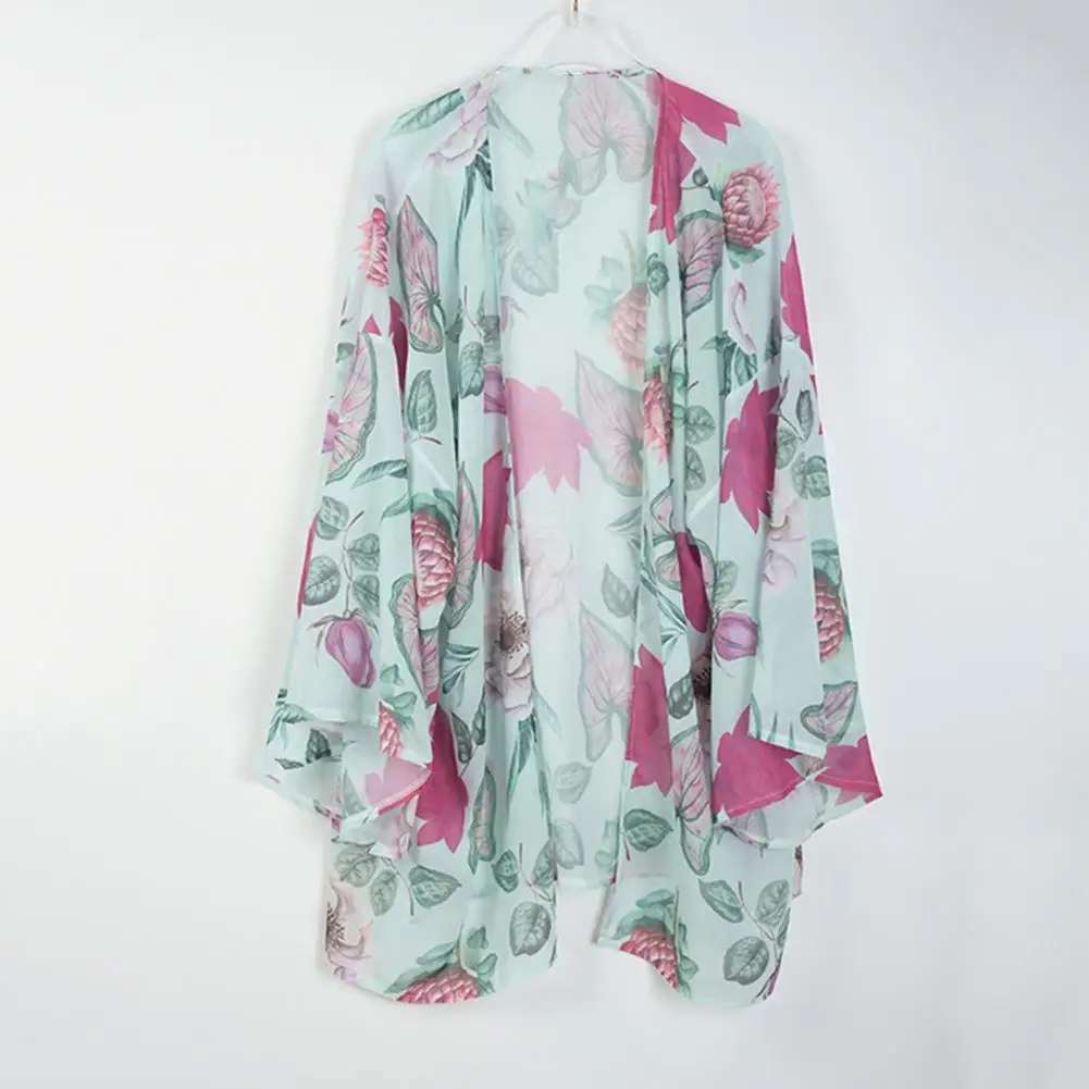 

Mid-Length Long Sleeve Summer Thin Bikini Cover Up Cardigan Summer Clothes