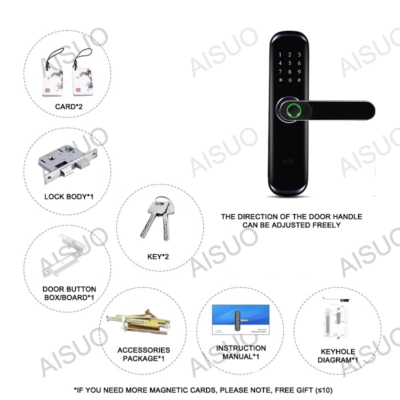 AISUO M1 TUYA WIFI смартфон с дистанционной разблокировкой по отпечатку пальца