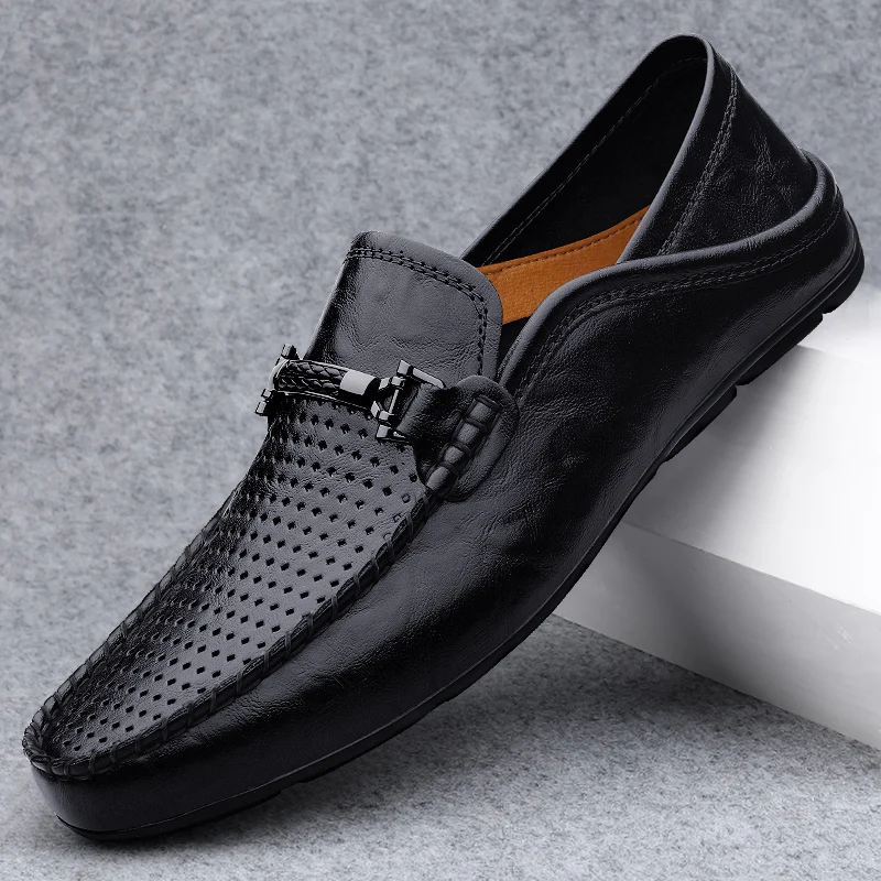 

Luxury Brand Men Shoes Over Size 35-49 Business Moccasins Breathable Italian Casual Men Loafer Big Size 47 48 49 Driving Shoes
