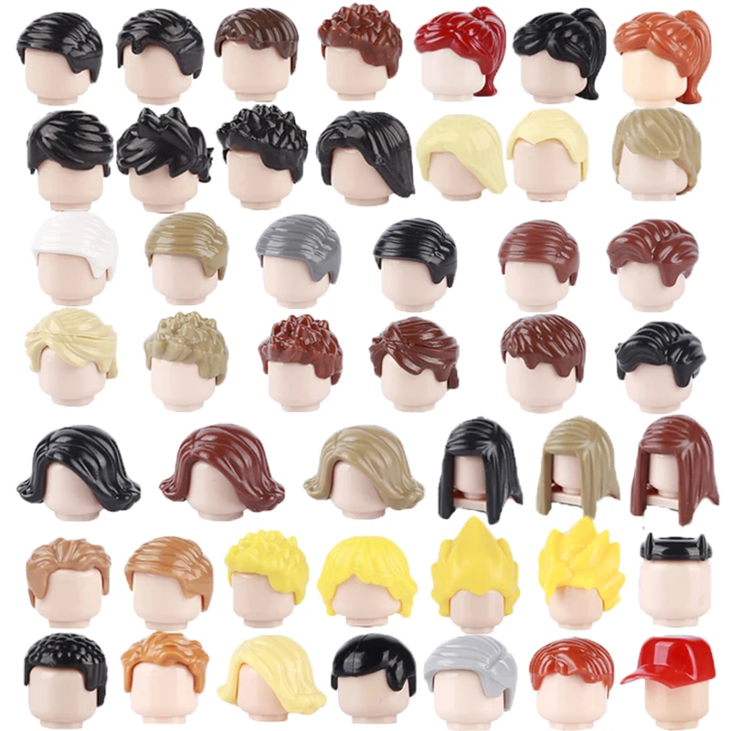 Ful Multiple Styles Hair Moc Mini Bricks Good Compatibility Diy Toys For Kids