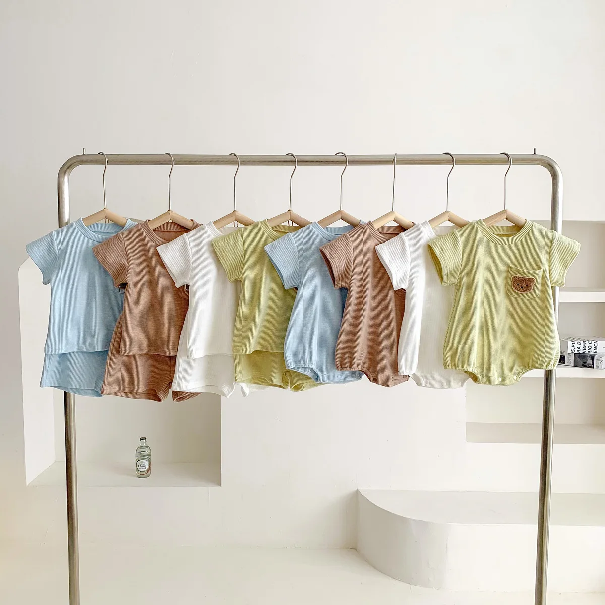 Боди для новорожденных с карманами и вышивкой на возраст от 0 до 2 лет