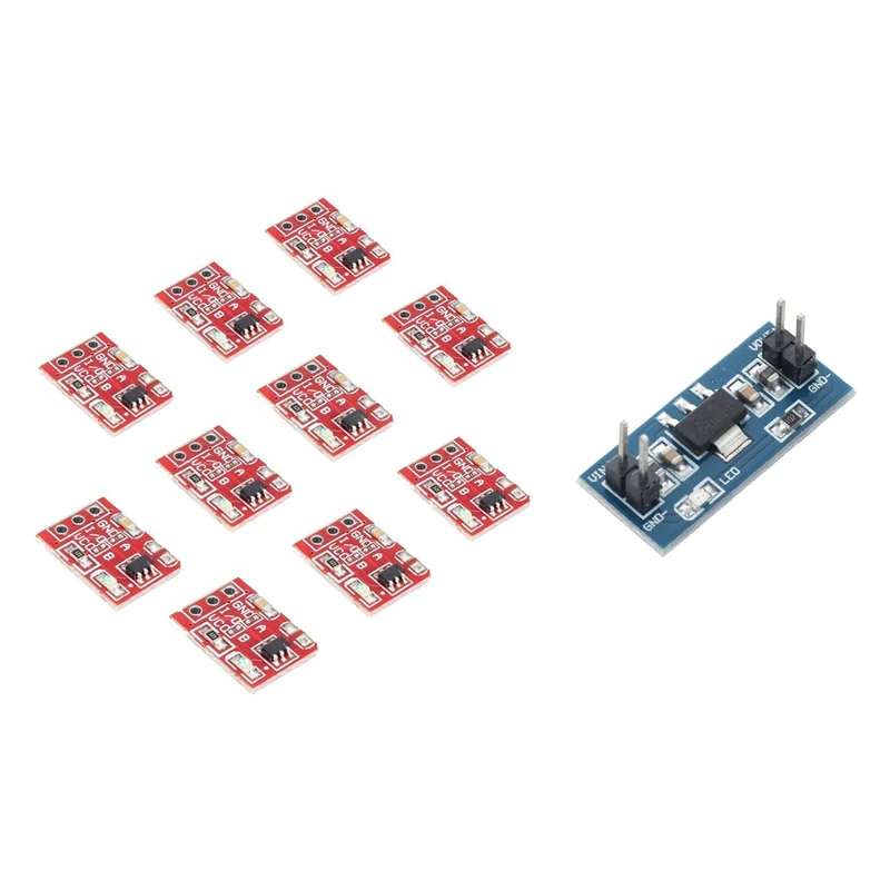 

1 шт., регулятор напряжения 6,0 В-12 в до 5 В, модуль источника питания 0 В, X см и 10 шт. емкостных кнопок переключения TTP223