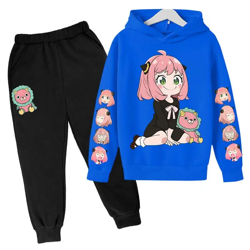 Anime Spy X Family Hoodie Girls Kawaii Forger Anya Casual Japanese Manga Kids Graphic Sweatshirt Cartoon Top Unisex Boys Clothes
