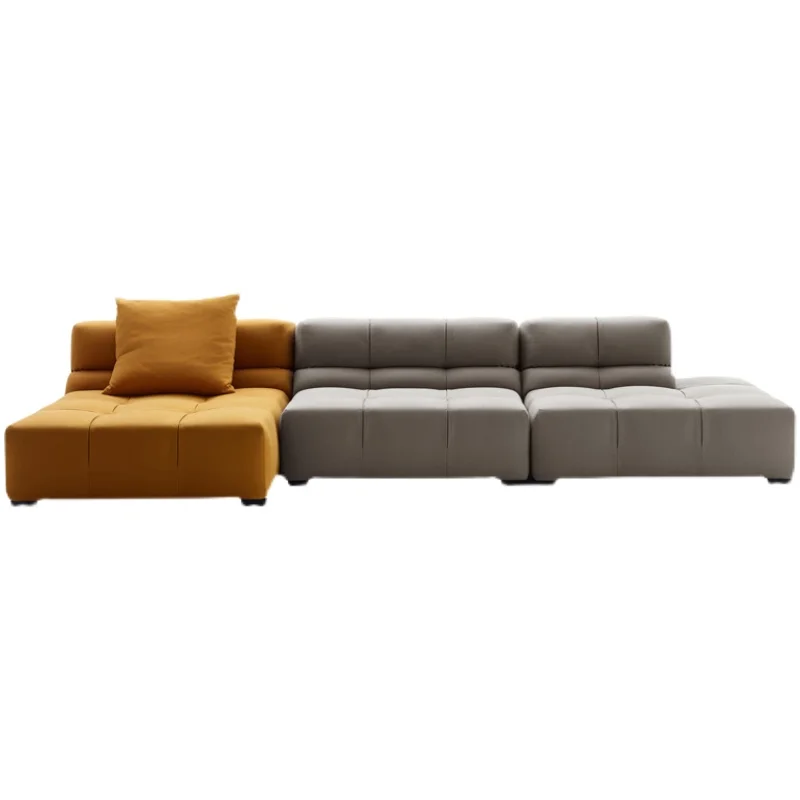 

Minimalist fabric sofa corner color matching Nordic living room combination leather luxury box simple modern size apartment