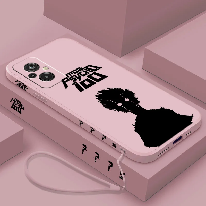 Mob Psycho 100 Anime For Xiaomi Redmi 13 12 11A 10C 10X 9T 9C 9A 8A 7A A3 A2 A1 S2 Liquid Left Rope Soft Phone Case