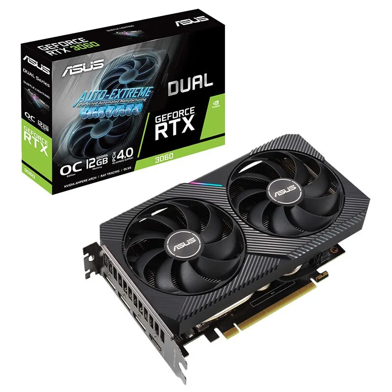 ASUS ATS RTX3060 O12G игровые видеокарты GPU графическая карта RTX 3060 12 Гб LHR Новинка |