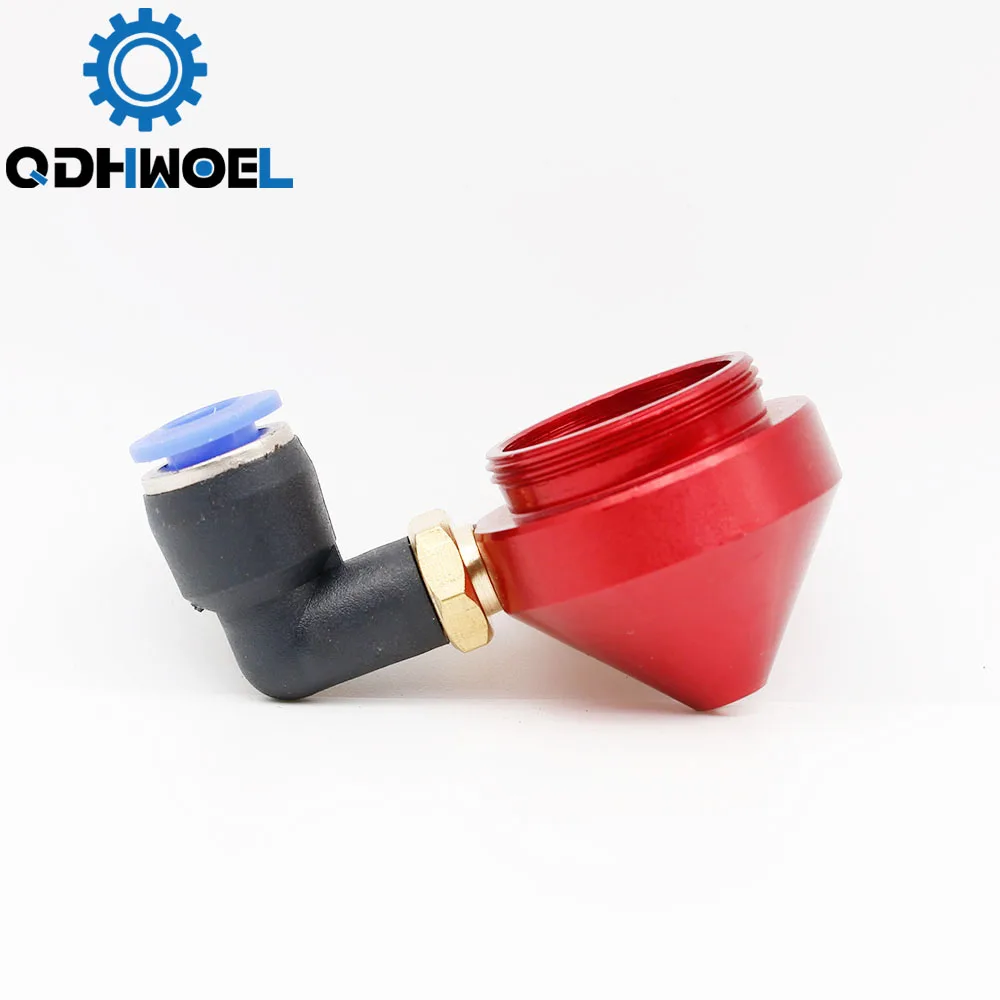 QDHWOEL Воздушная насадка для объектива Dia.20 FL38.1 N01F CO2 Короткая A с фитингом M5 лазерной