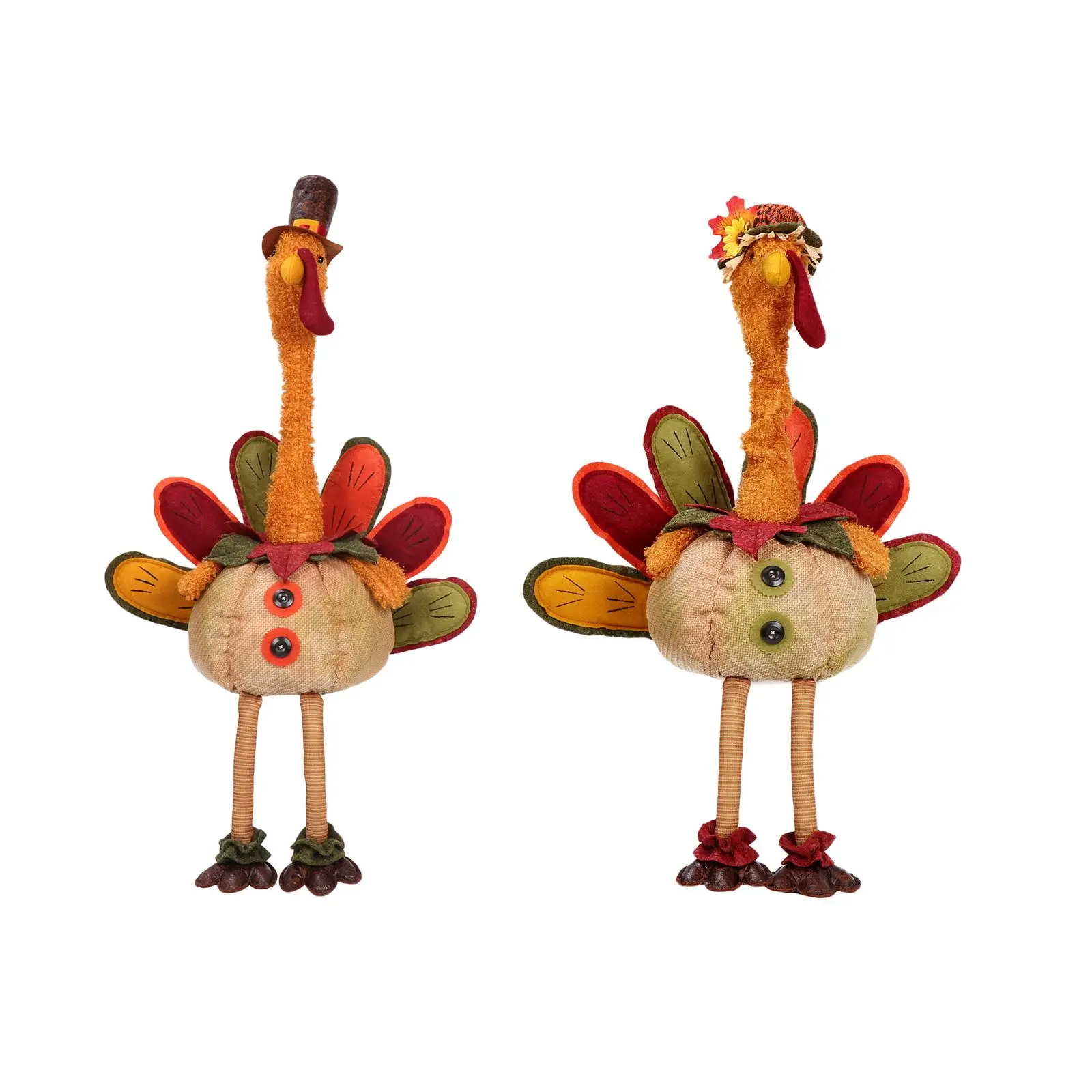 

Thanksgiving Turkey Doll Birthday Gift Gift Ornaments Delicate Funny Harvest for Tabletop Party Living Room Holiday Decoration
