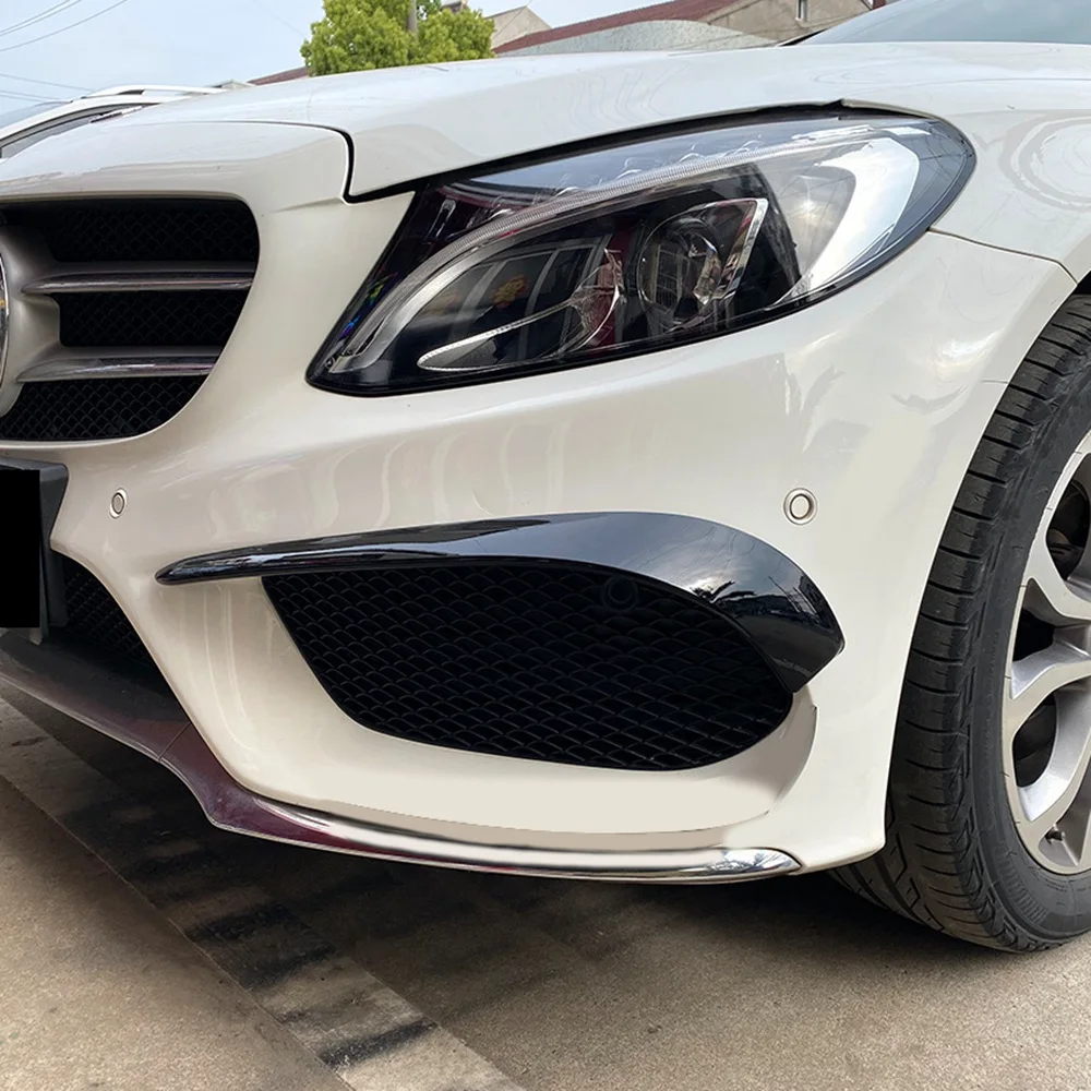 Автомобильный передний бампер спойлер сплиттер крышка для Mercedes-Benz C-Class W205 2015-2019