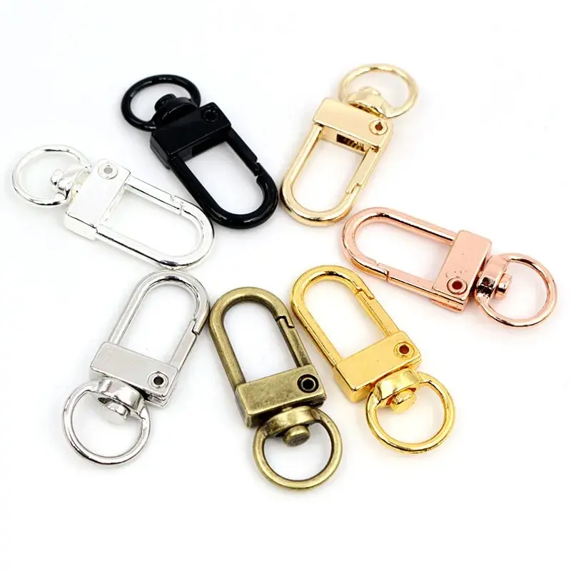 Snap Lobster Clasp Hooks Gold Silver Plated DIY Jewelry Making Findings for Keychain Neckalce Bracelet Supplies