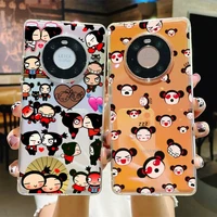 yndfcnb cute cartoon pucca garu phone case for samsung s20 ultra s30 for redmi 8 for xiaomi note10 for huawei y6 y5 cover