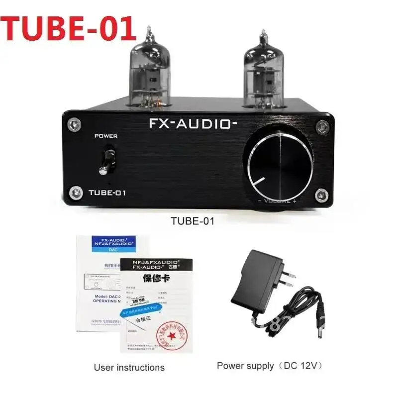 FX-AUDIO TUBE-01(6J1) TUBE-03(6K4) Портативная трубка HiFi 2 0 предусилитель ЦАП цифровой