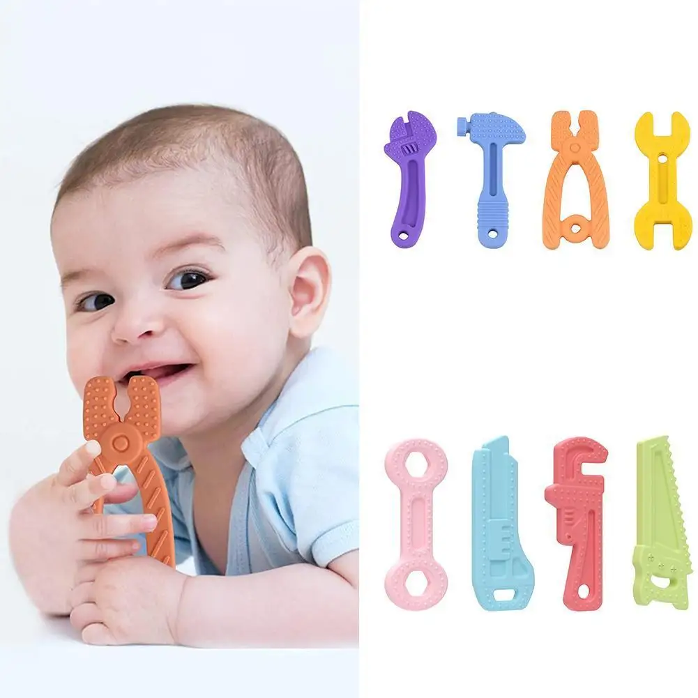 

Silicone Baby Teethers DIY Animal Giraffe Shape BPA Free Baby Ring Infant Chain Kids Dental Care Gift Teeth Nursing Toddler Toys