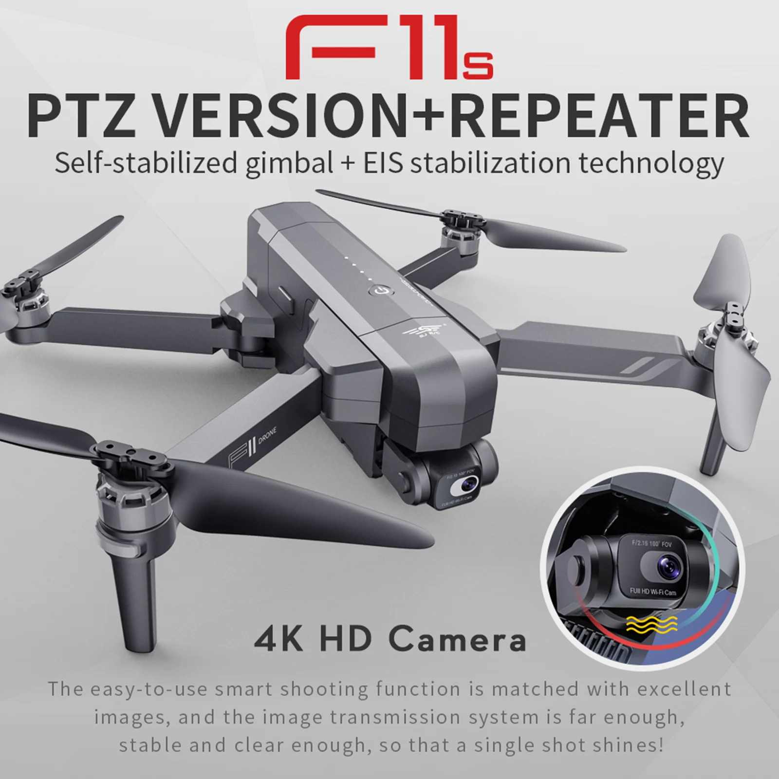 

F11sPro GPS Дрон с 4K HD камерой Радиоуправляемый Дрон 5G WiFi FPV радиоуправляемые Квадрокоптеры EIS противоударный Дрон с дистанционным управлением и...
