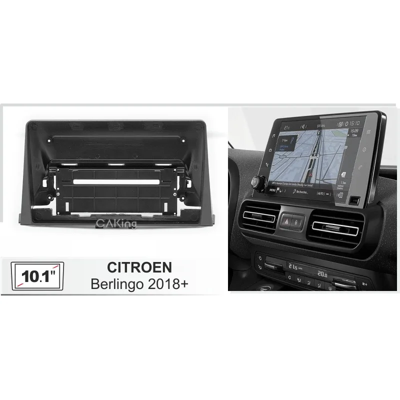 10 1 дюймовая Автомобильная панель Fascia Для Citroen Berlingo 2018 + комплект аудиоприборной