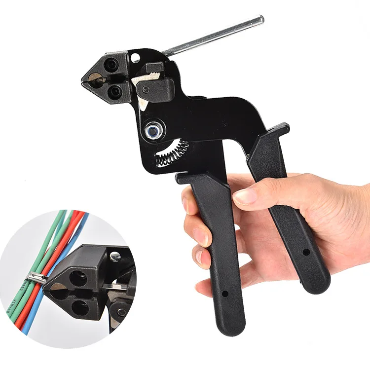 

High Carbon Steel Cable Ties Plier Hand Stainless Cable Tie Gun Fastening Strap Cutter Tension Automatic Zip Tensioning Tool