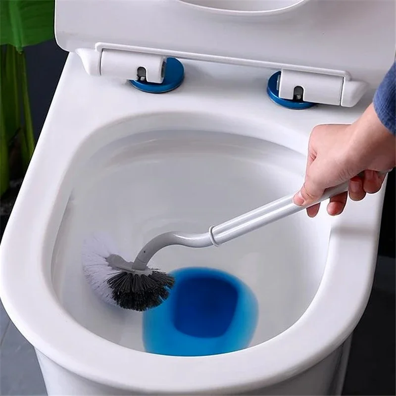 

Bathroom Wall Hanging S-type Toilet Curve Brush Bent Head Corner Gap Brush Soft Hair Household Items Cleaning Tools Accessories