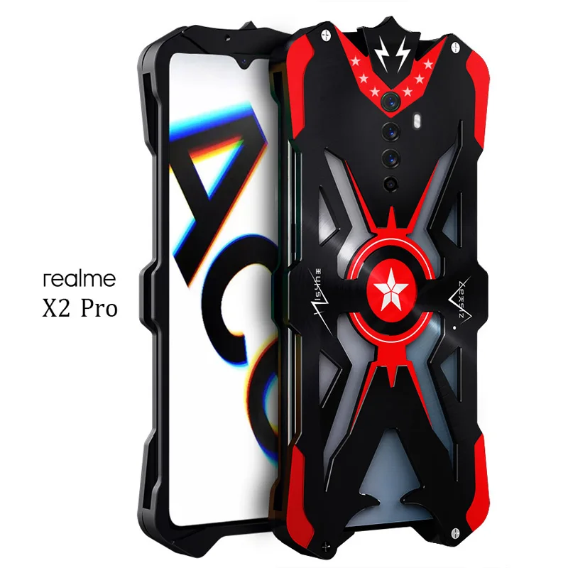 

Hot Sale Shockproof Aluminum Metal Armor Reno ACE2 ACE Case For OPPO Realme X2 Pro Coque For Realme X2 Pro Funda Case Cover