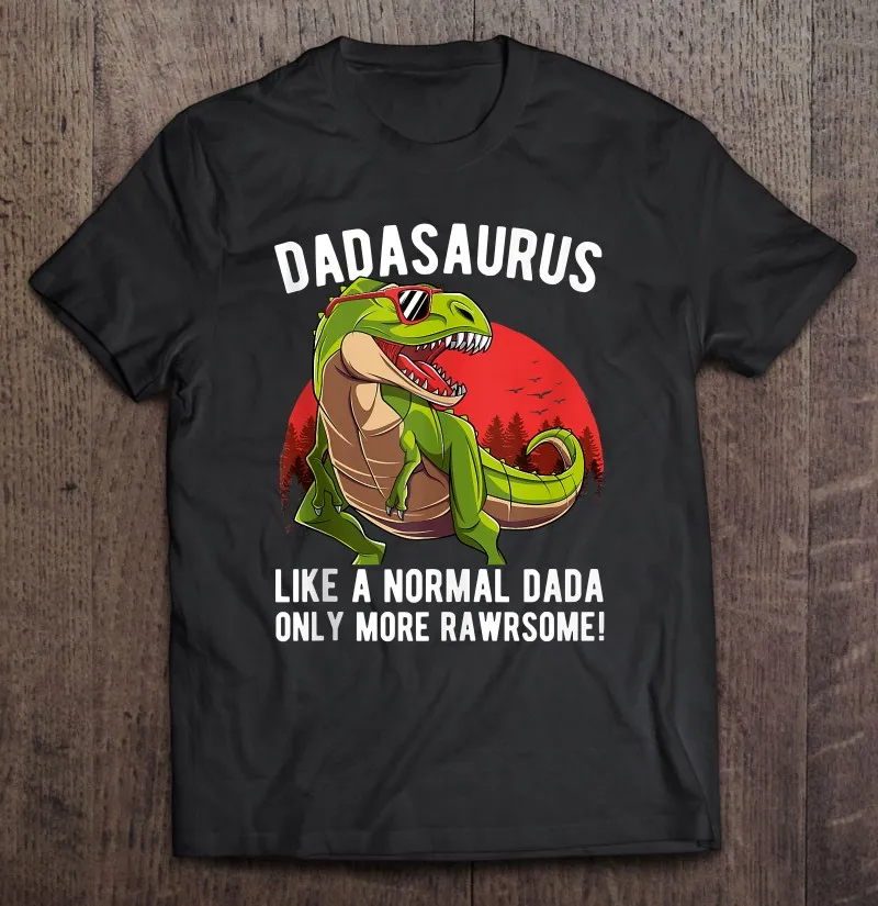 

Футболка Мужская/Женская/мужская оверсайз с надписью s Dadasaurus, как обычная Дада