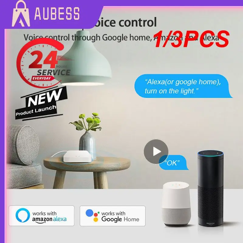 

1/3 шт., беспроводной шлюз ZigBee 3,0 с управлением через приложение