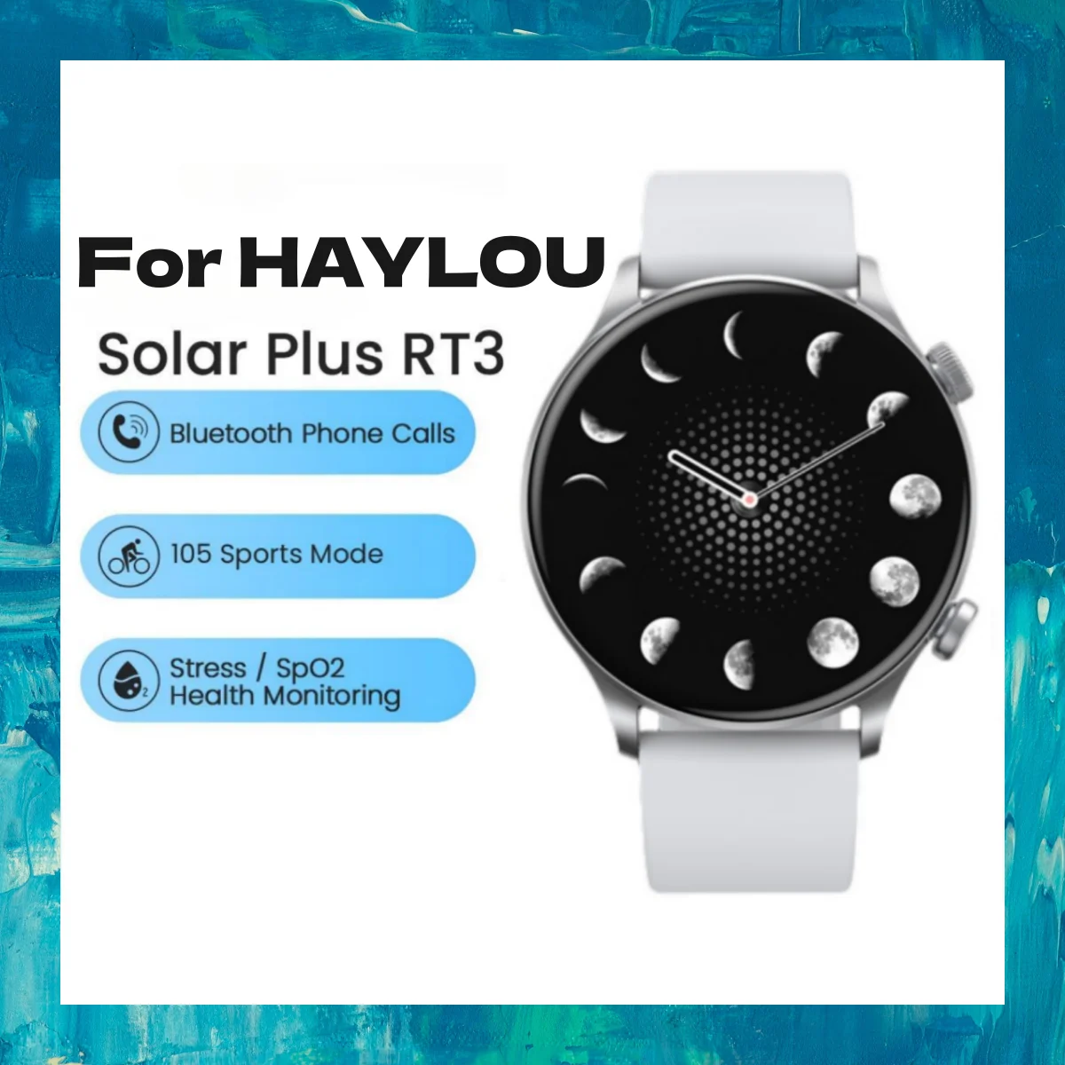 

Смарт-часы HAYLOU Solar Plus RT3 мужские с поддержкой Bluetooth и AMOLED дисплеем 1,43 дюйма
